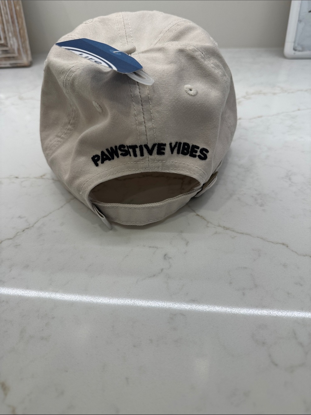 Life Is Good Beige Cap with Black Cat Logo - Picture 3 of 4